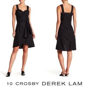 DEREK LAM. Sleeve Front-Tie Shirtdress.